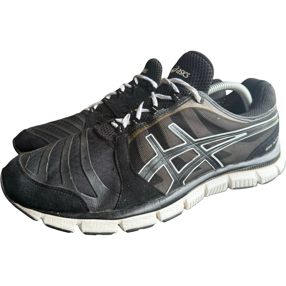 Asics Gel-Sting 33 Running Shoes Mens 10.5 Black Athletic Sneakers - Picture 1 of 12